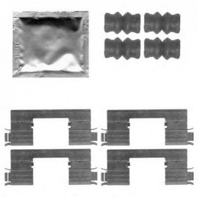 HELLA PAGID 8dz355203431 -  Комплектующие, колодки дискового тормоза